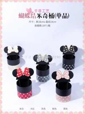New fund bowknot mickey bucket (sheet is tasted) originality spends bucket to accompany hand gift bucket