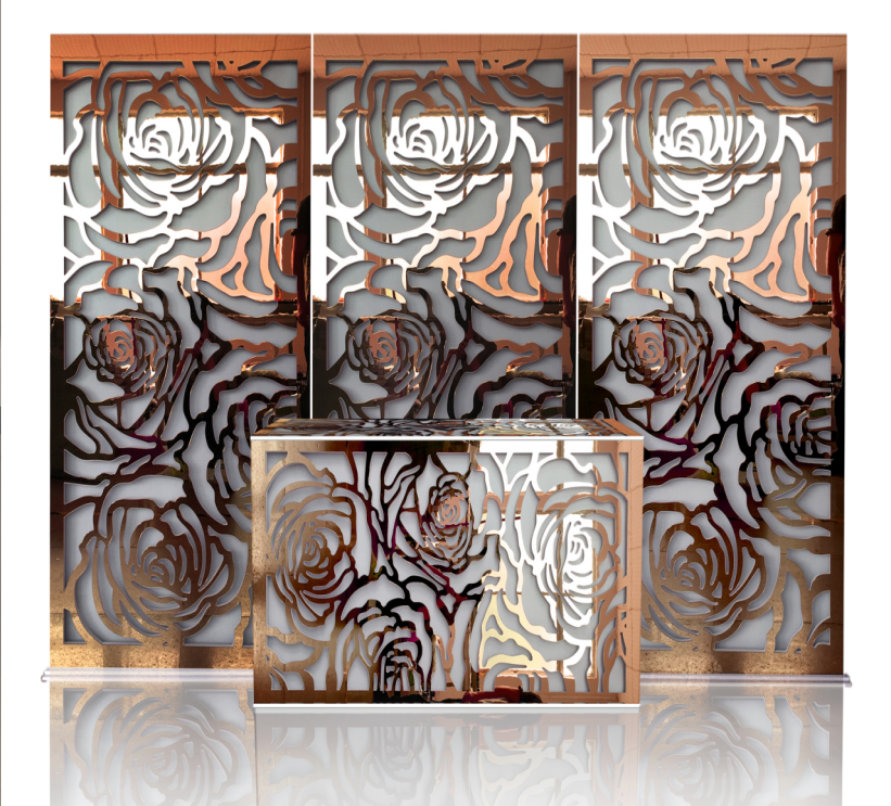 安妮婚庆 婚庆背景道具 玫瑰花背景墙 婚庆酒店装饰用品