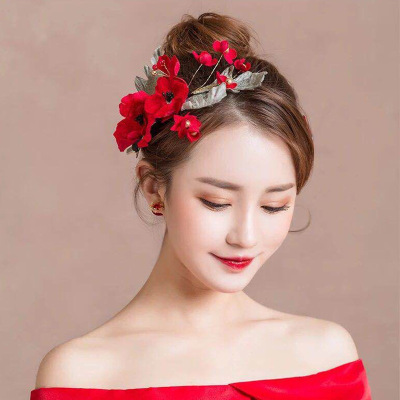 Chinese style dress hair clip vintage xiuhe bride toasting clothes wholesale