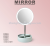 LFD round storage mirror atmosphere lamp USB dressing mirror table bed hair mirror