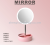 LFD round storage mirror atmosphere lamp USB dressing mirror table bed hair mirror