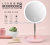 LED cosmetic mirror circular with light USB toilet rechargeable lithium battery luminous storage touch mirror