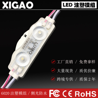 LED injection module factory wholesale 2led3030 highlight angle160 ip65 for advertising sign motorcycle car light 