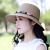Hat Sun Hat Female Summer Sun Protection Folding Youth Sun Hat Face Cover Travel Korean Straw Hat All-Matching Fresh