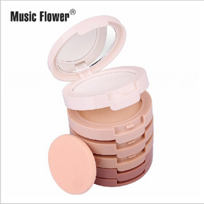 Music Flower Music Flower 5-in-1 Concealer Bronzing Powder Whitening Oil Control Finishing Powder M3079