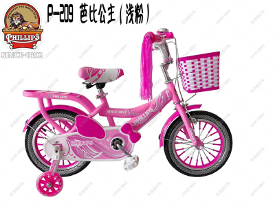Barbie princess children 's leho bike with upgraded rear seat aluminum wheel cart basket