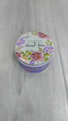 Small round iron box can holiday wedding gift box packaging box