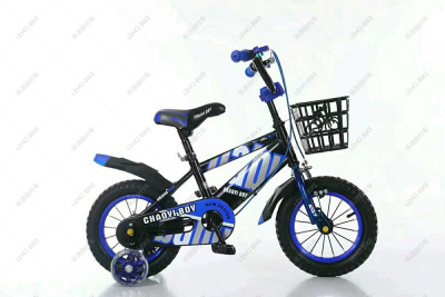 CY039 leho bike for children with iron wheel and basket with auxiliary wheel and lamp