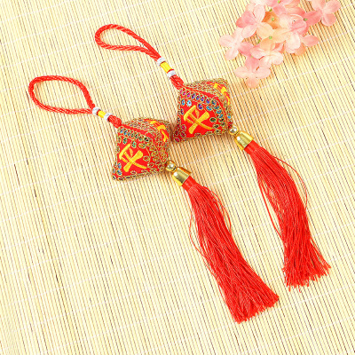 Dragon Boat Festival Red Zongzi Sachet Perfume Bag Home Car Shopping Mall Small Pendant Chinese Style Activity Gift Wholesale