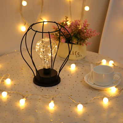 INS Nordic Wrought Iron GenOptics Aura Essence Night Light Retro Hotel Bedroom Decorative Lamp Holiday Bedside Table Lamp