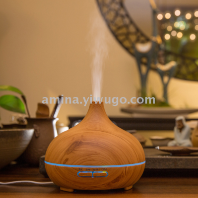 Onion Wood Grain Home Office Air Purifier Atomizer Humidifier Aroma Diffuser