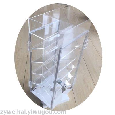 Acrylic navel nail display frame acrylic nose nail display frame acrylic LED rotating display frame