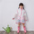 Japan and South Korea fashion children's raincoat with transparent brim raincoat outdoor outdoor poncho