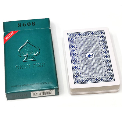 New Only Fish Poker Card Wholesale 57 * 87mm Leisure Entertainment 270G Card Playing Cards