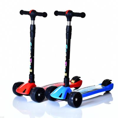 Add thickened children's scooter children's meter high scooter three wheels four wheel scooter frog swing car