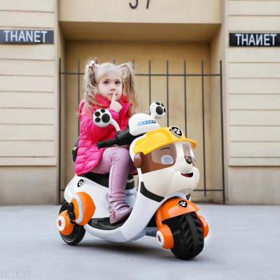 Children's electric scooter 1-3-6-year-old baby electric tricycle children's toy car can be recharged and sitting