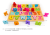 Color cube alphabet blocks three-dimensional jigsaw wooden toys children early education wooden puzzle toy baby