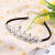 Crown water drill headband sen is narrow side pressure hair simple non-slip lady headband adult student web celebrity