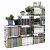 Three-Row Trapezoid Combined Bookcase Simple Bookshelf and Storage Shelf Home Living Room Bedroom Storage Rack Gift Gift