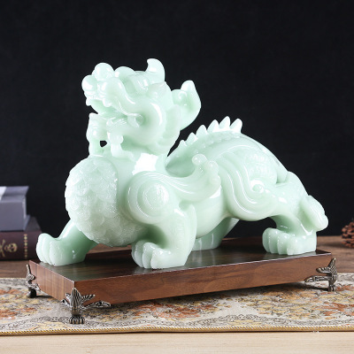 Imitated jade yun CAI PI xiu exquisite display shop opening gift sitting room desk decoration resin crafts