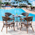 Outdoor furniture balcony rattan chairs five-piece set of leisure chairsoutdoor patio tables and chairs