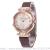 New with diamond heart lady matching color magnet button creative women's watch