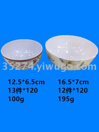 密胺餐具 密胺碗 仿陶瓷碗 美耐皿贴花碗 库存低价处理 按吨卖