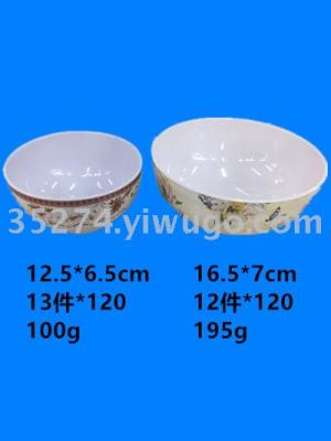 Melamine tableware Melamine bowl imitation ceramic bowl medellin decal bowl inventory low price per ton sell