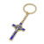Christ 's cross dripping oil saint Benedict key ring pendant ring ornaments religious gifts