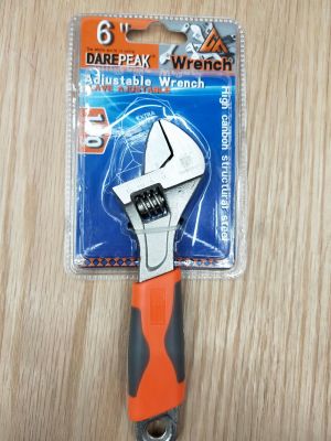 Wrench with orange grey handle for hardware tools