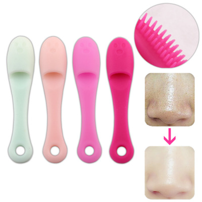 Manufacturers direct pore deep cleaning massage silica wash nose brush black cutin finger point cleaning stick