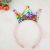 Christmas Headband Children Adult Color Changing Headband Party Dress up Supplies Sequined Crown Head Buckle Christmas Decoration