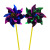 Manufacturer supplies plastic sheet small windmill seven color sequins diy toy windmill ground push sweep gifts