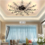 American Crystal Living Room Ceiling Lamp Led Simple Restaurant European-Style Iron Flower Branch Bedroom Ceiling Lamp