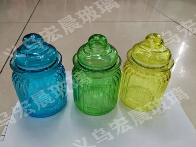 Manufacturers can direct glass sealed cans spray color vertical seal glass cans glass cover