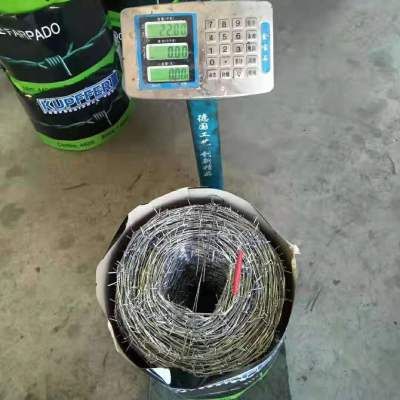 2.0mm 22kg/ coil Anping best price hot dip galvanized barbed wire