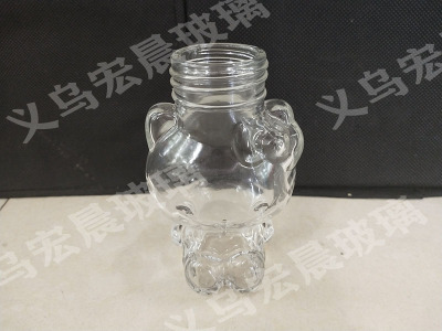 Manufacturers direct \"piggy\" \"hello Kitty cat\" glass candy cans glass beverage bottles