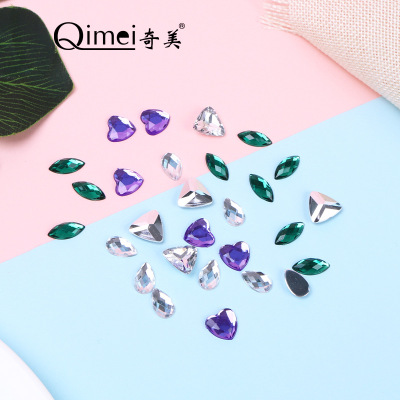 Acrylic plating bottom tip bottom diamond wedding diamond DIY accessories ebay express hot style direct manufacturers