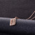 Korean Style Fashion Vintage Abacus Necklace Titanium Steel Plated 18K Rose Gold Clavicle Chain Colorfast Ornament for Women
