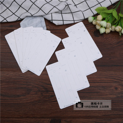 Jiang shuo new jewelry necklace packaging white paper card jewelry packaging card board display card