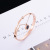 European and American Famous Black and White Double-Sided Bracelet Titanium Steel 18K Rose Gold Bracelet Women's Colorfast Ornament All-Match Gift