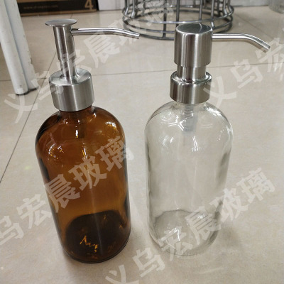 Exquisite glass hand sanitizer bottle with various styles and shapes