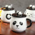 Creative mug with lid and spoon Korean coffee cup office home (60 PCS)