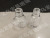 Manufacturers Direct exquisite small glass nail oil Bottle Crown Glass Nail oil Bottle Glass Ornament