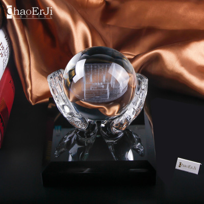Crystal ball carving handicraft the features business souvenir opening taking celebration practical creative gifts