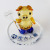 Creative household decoration articles: yellow crystal piglet handicraft articles