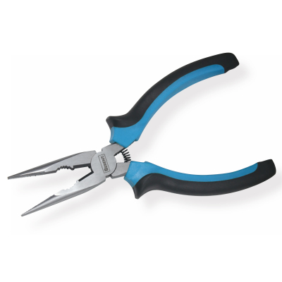Fine needle-nose pliers (classic two-color handle)