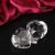 Heart - shaped K9 artificial crystal paperweight custom office paperweight carved logo free typesetting manufacturers direct sales