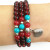 Imitation garnet bracelet beads hand string wholesale gifts small gifts three layers of bracelets stall  