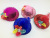 Korean Style Children's Thick Color Hat Barrettes Performance Feather Five Petal Flower Rhinestone Hair Accessories